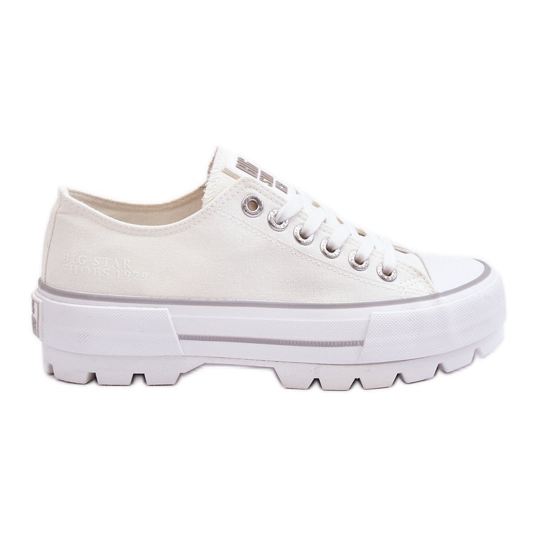 Sneakers Platform in tessuto Big Star LL274150 Bianche bianca