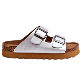 Pantofole Big Star da donna classiche LL274476 Argento d'argento