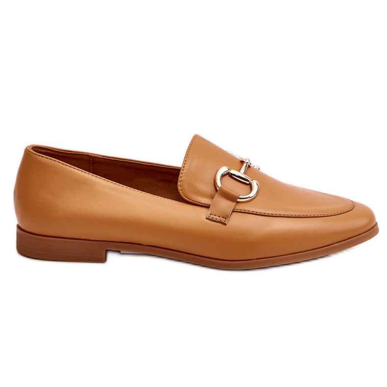PG1 Mocassini da donna classici con abbellimento Jamie color cammello beige
