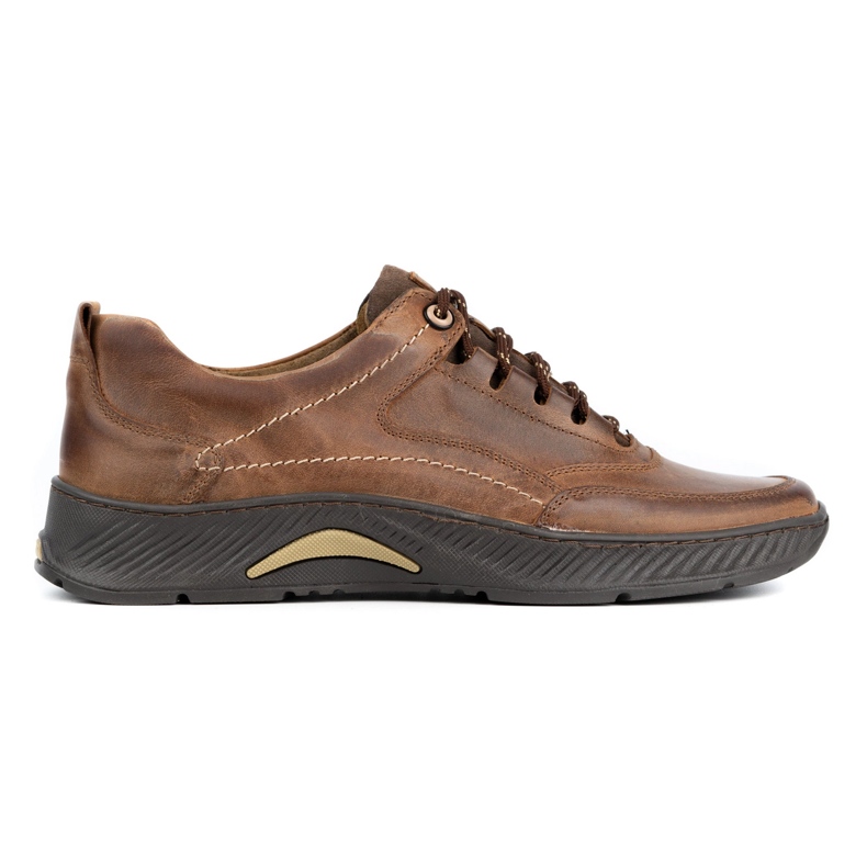 KOMODO Scarpa da uomo in pelle Sport 922K marrone