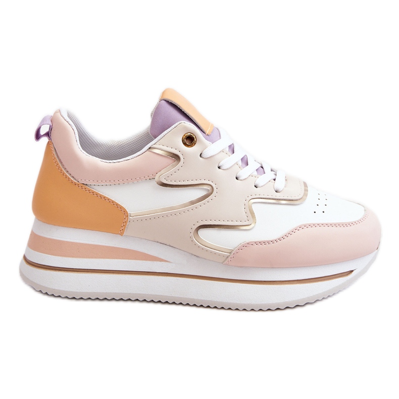 PG1 Scarpe sportive in pelle bianca e beige Roen alla moda