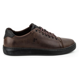 Polbut Scarpe da uomo in pelle 2109 marrone