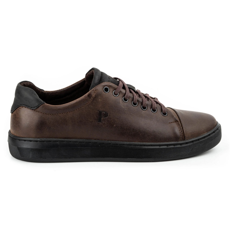 Polbut Scarpe da uomo in pelle 2109 marrone