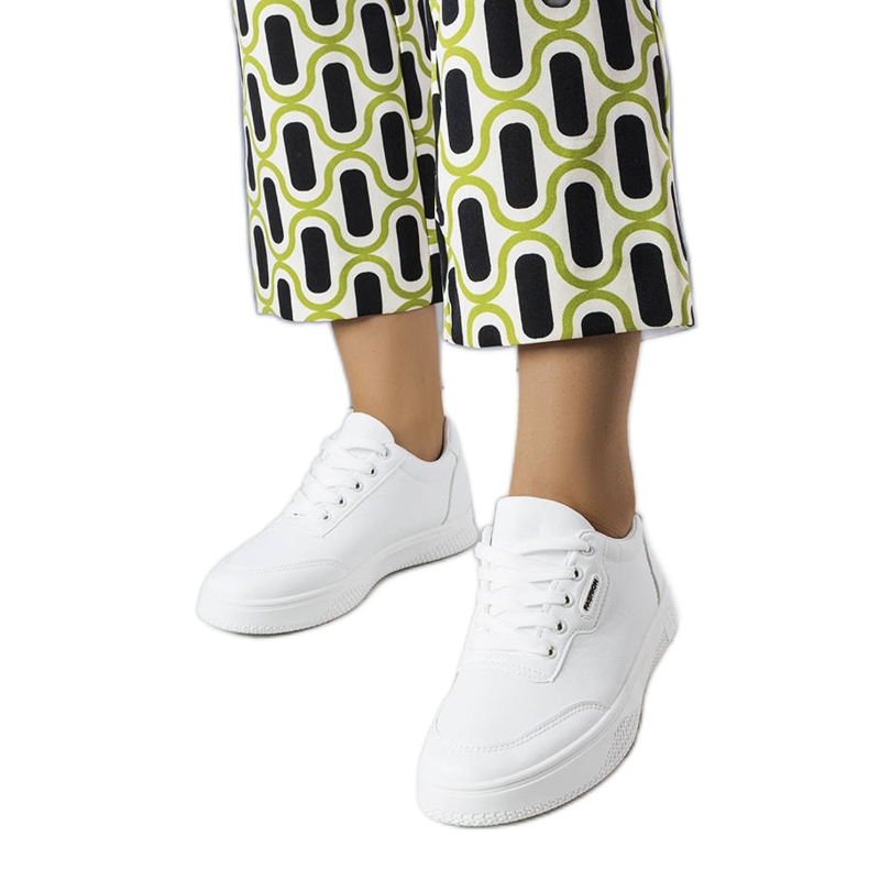 Sneakers sportive bianche Leroux bianca