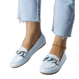 PA1 Mocassini con catena blu di Mamie