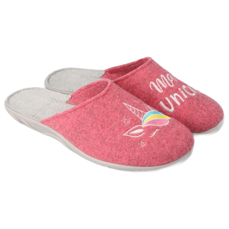 Scarpe da donna colorate Befado 235D186 rosa grigio multicolore