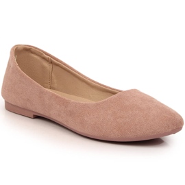 Ballerine da donna in camoscio rosa sporco eVento 1031