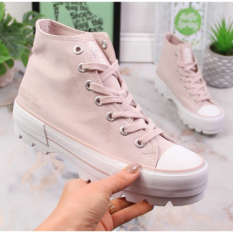 Sneakers da donna Nude Big Star LL274157 beige