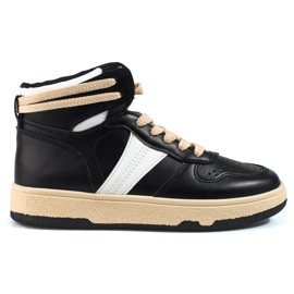 Sneakers alte nere Shelovet da donna nero