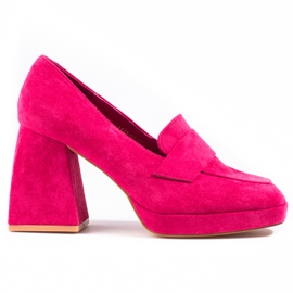 Vinceza Décolleté rosa con tacco alto di Vincez