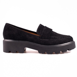 Scarpe Vinceza da donna in camoscio nero