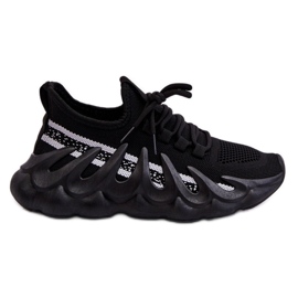 PG1 Sneakers Calzino Alla Moda Da Donna Nere Daxo nero