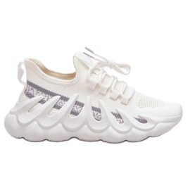 PG1 Sneakers Calzino Alla Moda Da Donna Bianche Daxo bianco