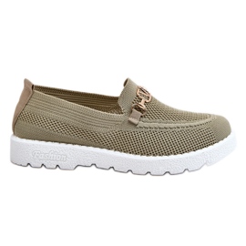 Sneakers Slip-On Da Donna Con Abbellimento Verde Alena