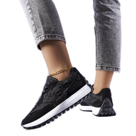 Sneakers nere con monogramma Lanctot nero