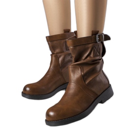 BM Stivali piatti slip-on marroni Charlene marrone