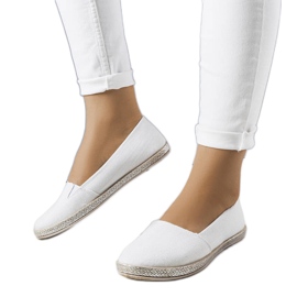 Espadrillas bianche glitterate di Margaret bianca