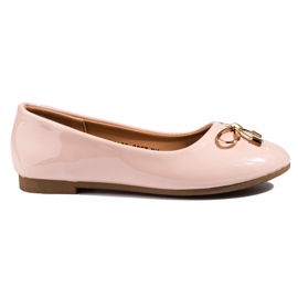 Vinceza Ballerina da bambina Shelovet laccata a polvere rosa