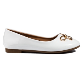 Vinceza Ballerine da bambina Shelovet bianco laccato bianca