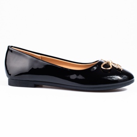 Vinceza Ballerine da bambina Shelovet laccate nere nero