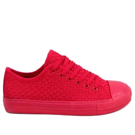 Sneakers Sears colore rosso tinta unita