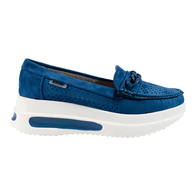 SHELOVET Mocassini con plateau Shlovet blu da donna