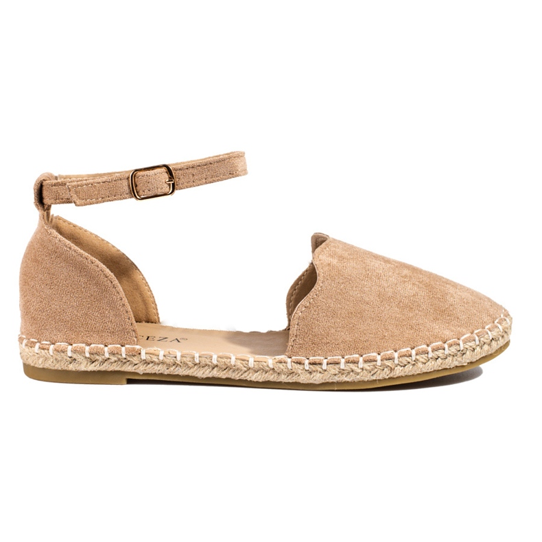 Espadrillas Vinceza da donna con fibbia beige