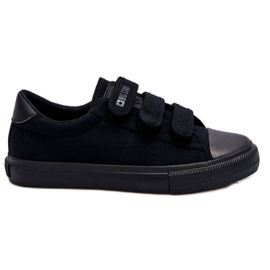 Sneakers classiche in tessuto con velcro Big Star LL274A204 nere nero