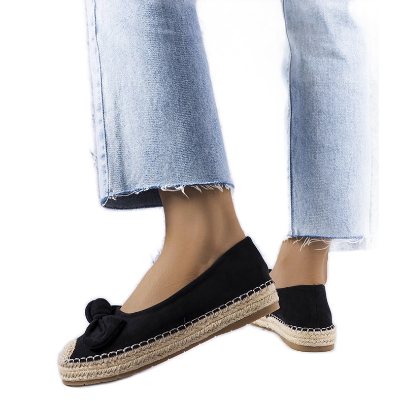 Espadrillas nere con fiocco di Dorothée nero