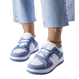 Scarpe da ginnastica da donna blu bianca