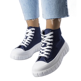 Sneaker alte blu navy di Couet