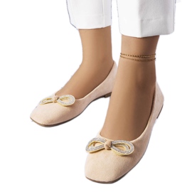 Ballerine beige con fiocco Gaillou
