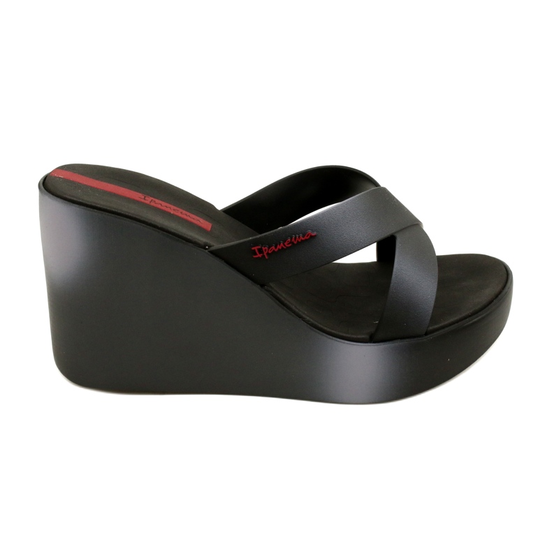 Ciabatte con zeppa Ipanema 83423 Colore Fem AI975 Nero/Grigio