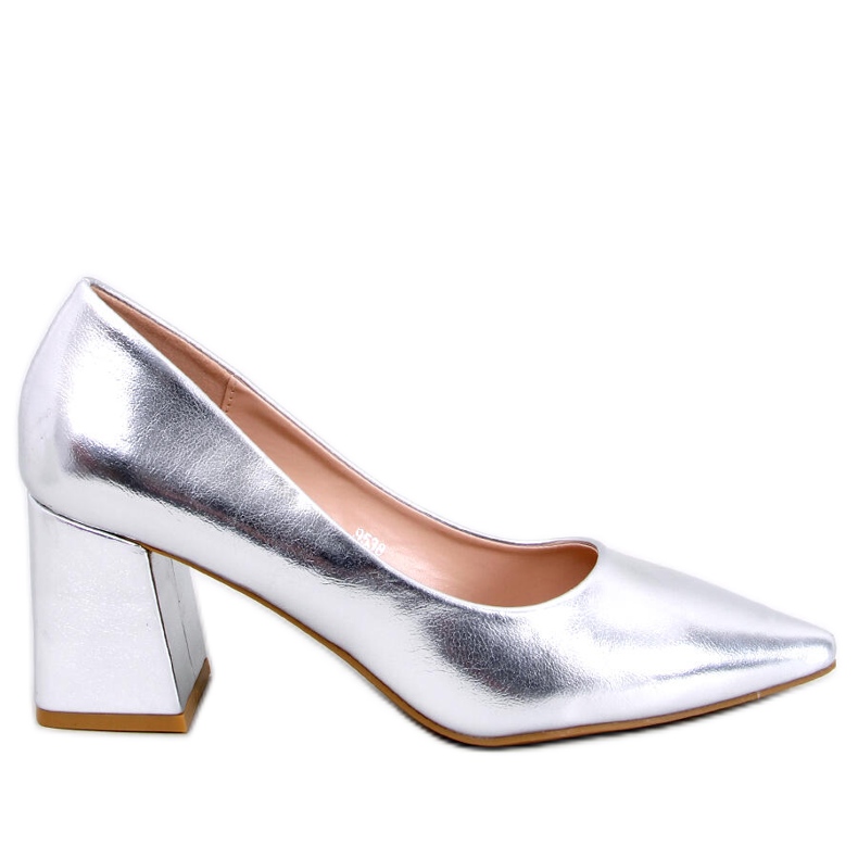 PA1 Décolleté tacco alto Althea Silver d'argento