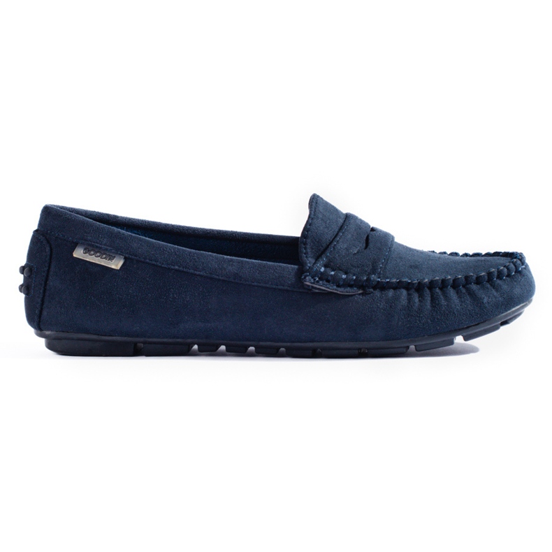 Comodi mocassini Shelovet blu navy da donna senza lacci
