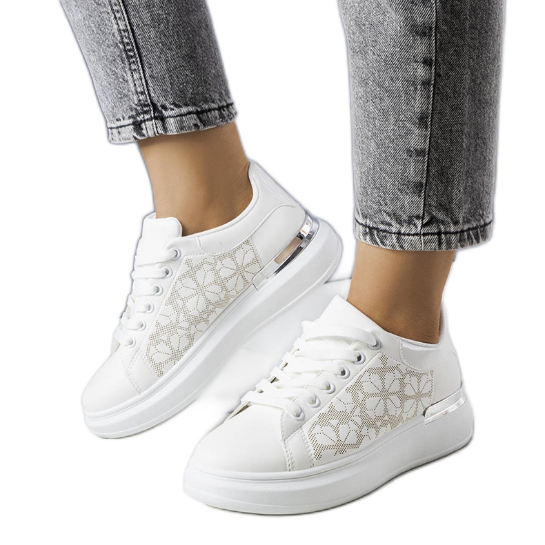 PA1 Sneakers bianche traforate Erin bianca