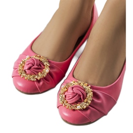 Ballerine rosa con decorazioni dorate di Antoinette