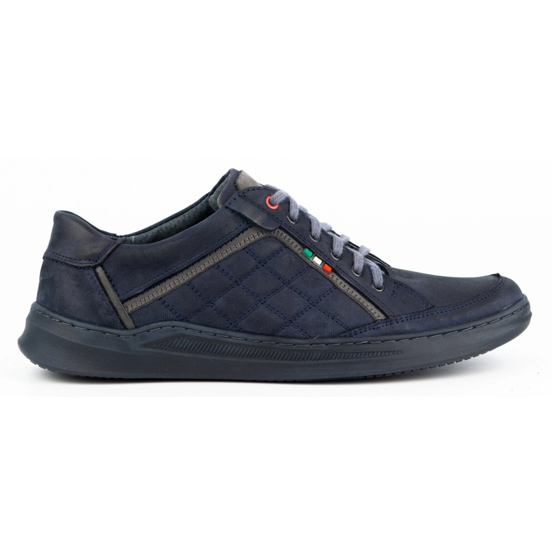 Olivier Scarpe casual da uomo in pelle 297GT blu navy