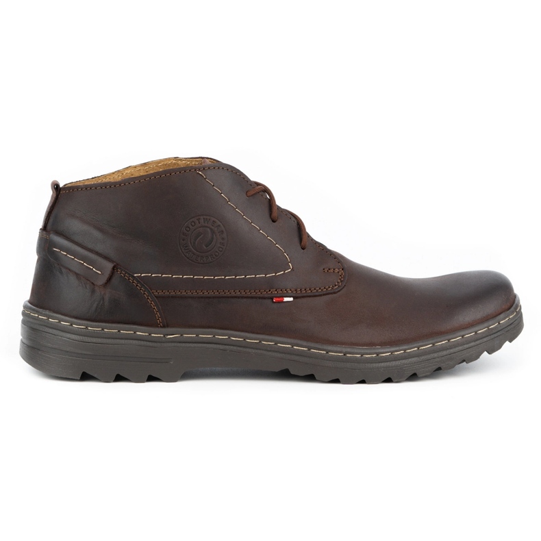 Olivier Scarpa casual da uomo in pelle 234GT marrone