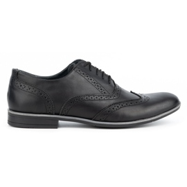 Olivier Scarpe formali in pelle Brogues 306GT nere nero