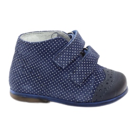 Stivali in pelle femminile blu blu blu punti hugotti bianco