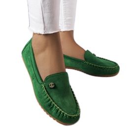 BM Mocassini verdi con soletta in pelle di Verrill verde