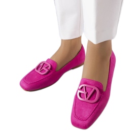 Ballerine rosa con punta squadrata di Carrière