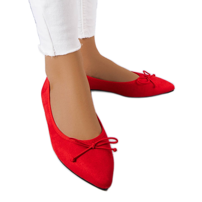 Ballerine rosse a punta di Latour rosso