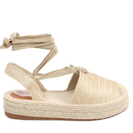 BM Sandali da donna Seila Gold espadrillas d'oro
