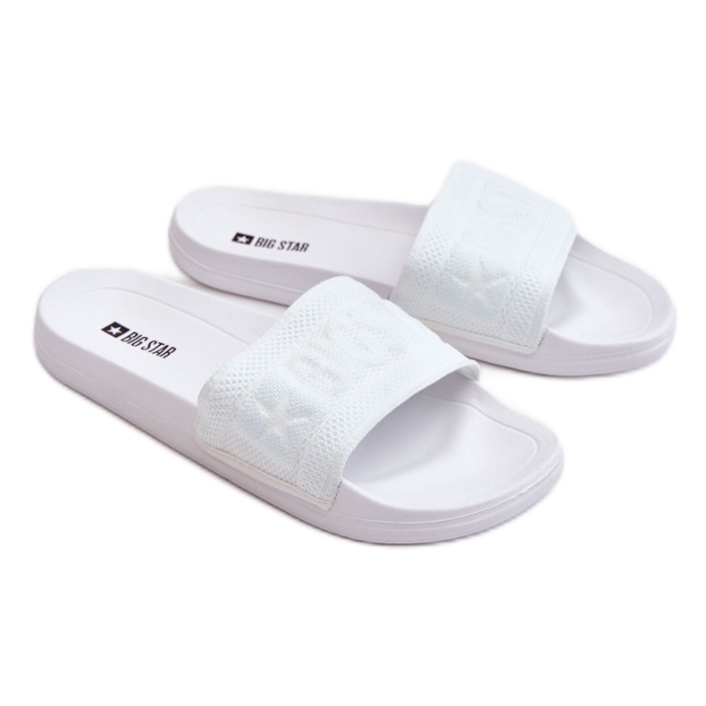 Pantofole Big Star alla moda femminile LL274A159 bianco bianca