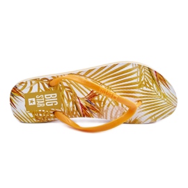 Infradito alla moda da donna Big Star LL274819 Giallo