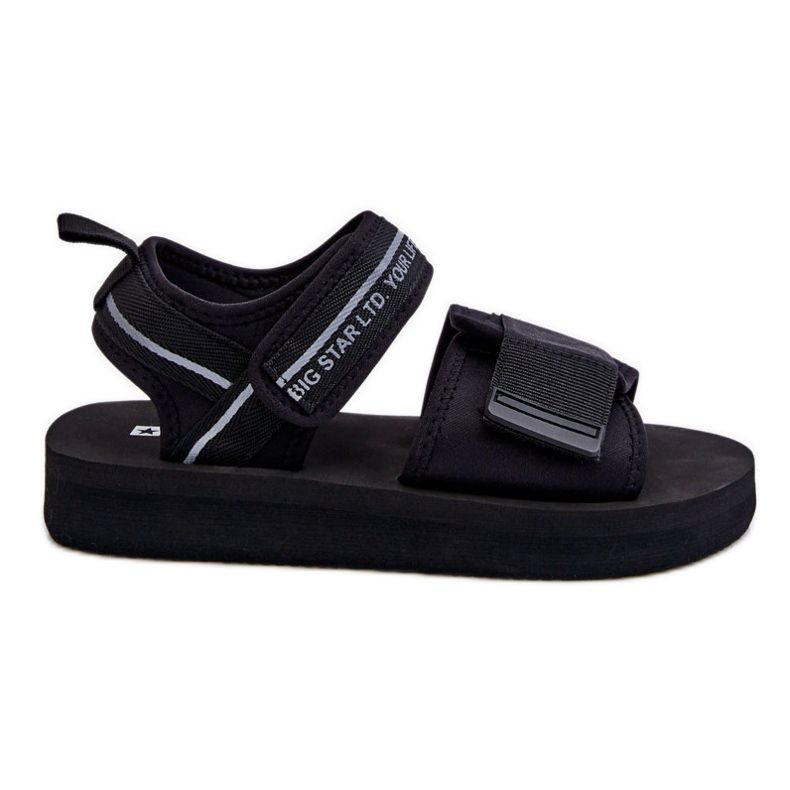 Sandali Velcro Donna Big Star LL274784 Neri nero
