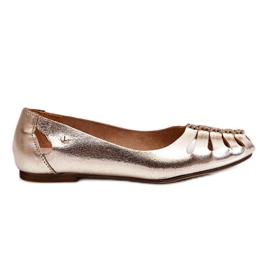 Lemar Comode ballerine da donna in pelle Golden Luka d'oro
