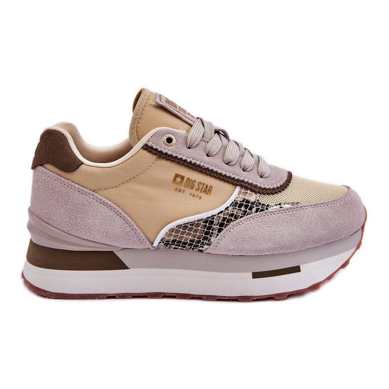 Sneakers alla moda Memory Foam System Big Star LL274364 Beige